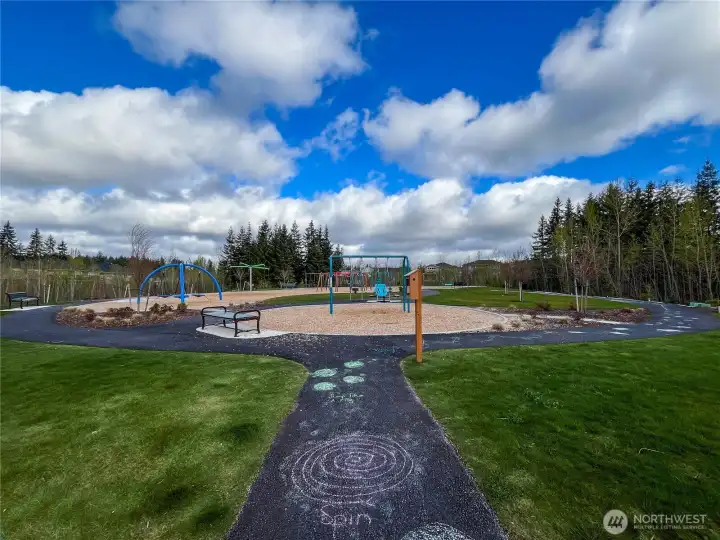 View of Skyline park a few houses down.