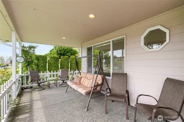 Spend quality time in this covered front porch