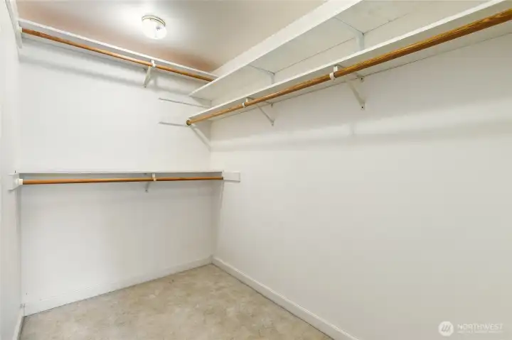 lots of storage and space for clothes.