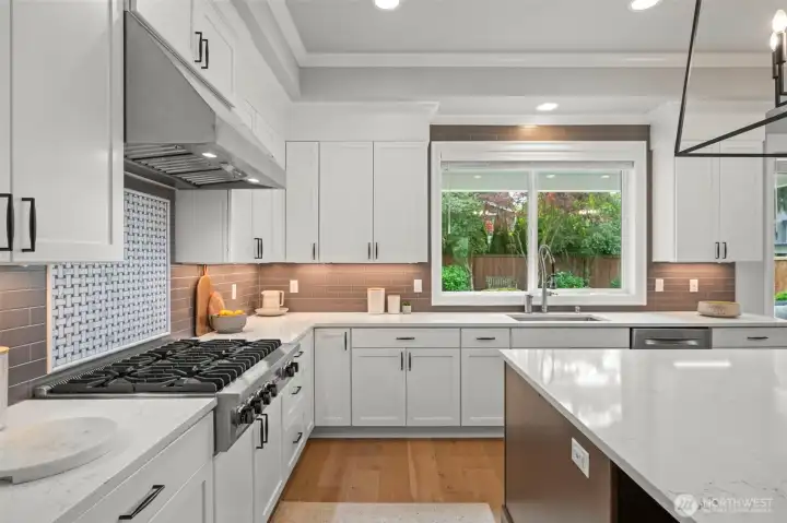 Custom tiled hood