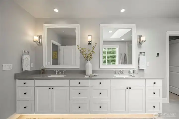 Toe-kick lighting and grand walk-in closet