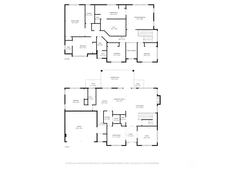 Floor-plan showing whole of the home
