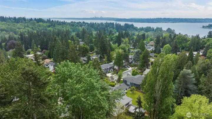 Minutes to Downtown Kirkland's vibrant waterfront lifestyle, Lake Washington and beloved beach parks