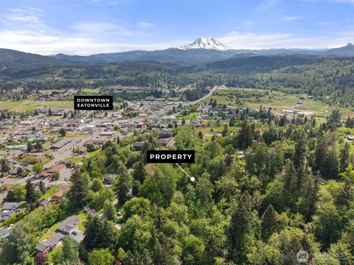 Could you have a mountain view? With selective tree removal maybe — buyer to verify to their satisfaction Could you have a mountain view? With selective tree removal maybe — buyer to verify to their satisfaction