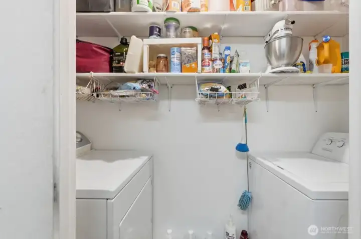 Laundry & Pantry off the Kitchen