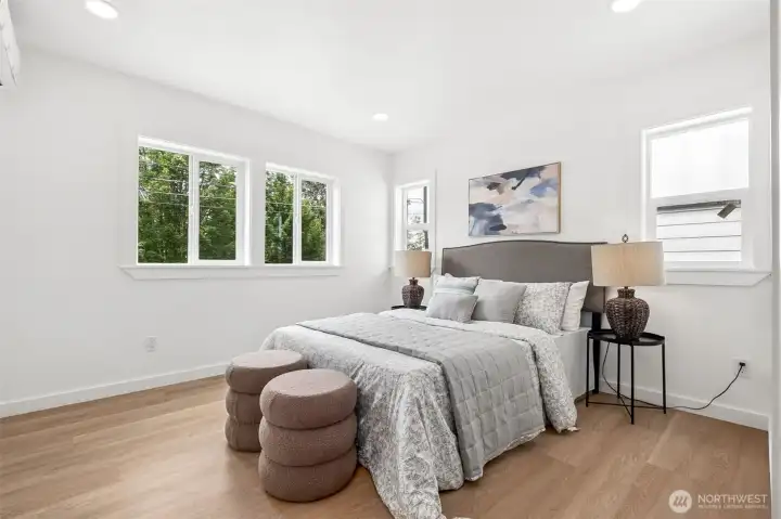 Large primary bedroom with ensuite full bathroom