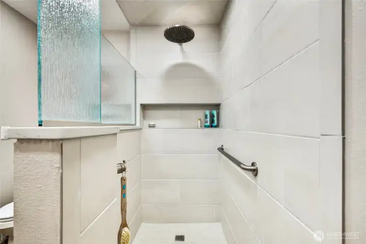 Downstairs - Bathroom shower Downstairs - Bathroom shower