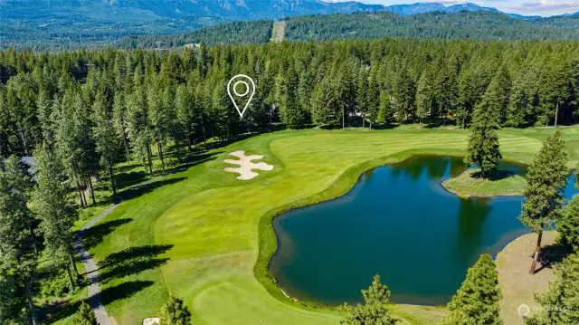 Build your mountain home on a small lake over-looking hole #5 and #6 of the Prospector Golf Course.