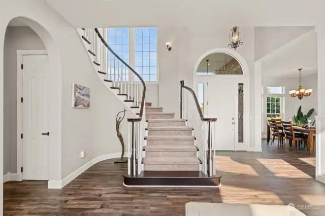 Freshly painted stairwell