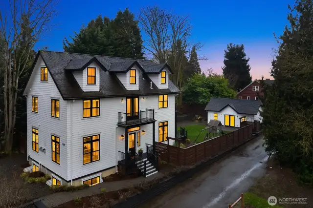 Modern colonial masterpiece set in the highly desirable north Green Lake neighborhood