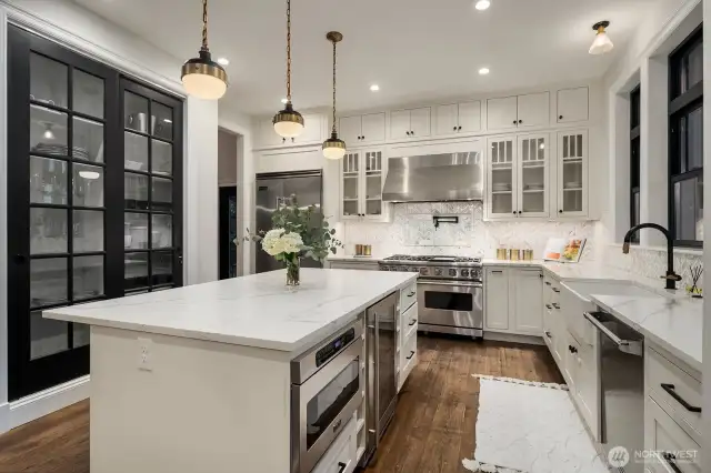 Kitchen with pantry