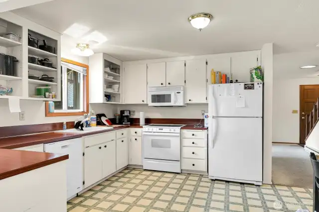 Unit B - Large eat in Kitchen.