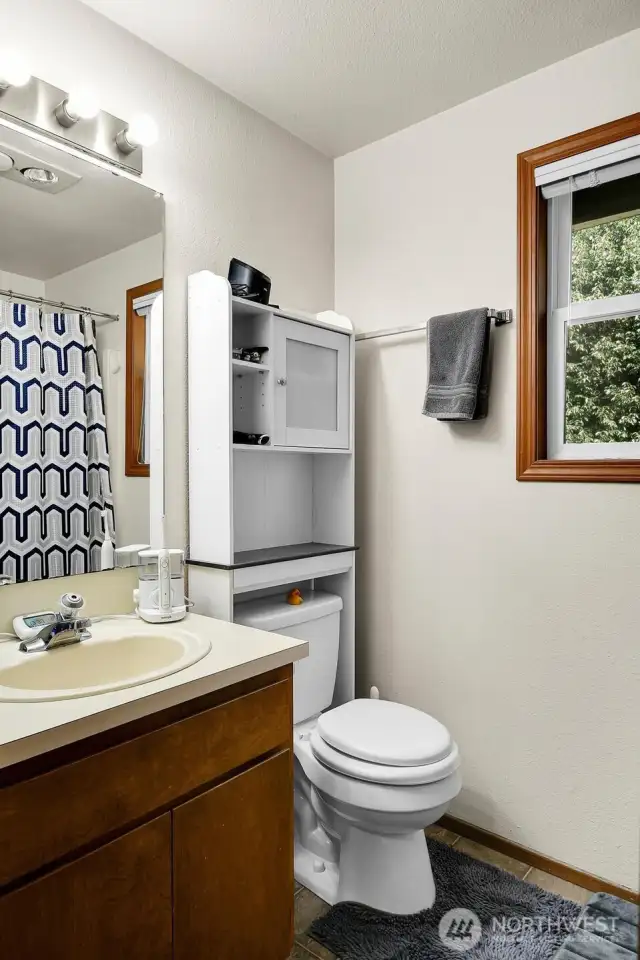 Unit A - Full Bath on upper floor.