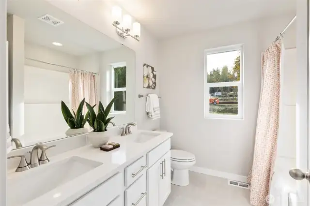 Pictures of same floorplan at different site. Specs/finishes differ.
