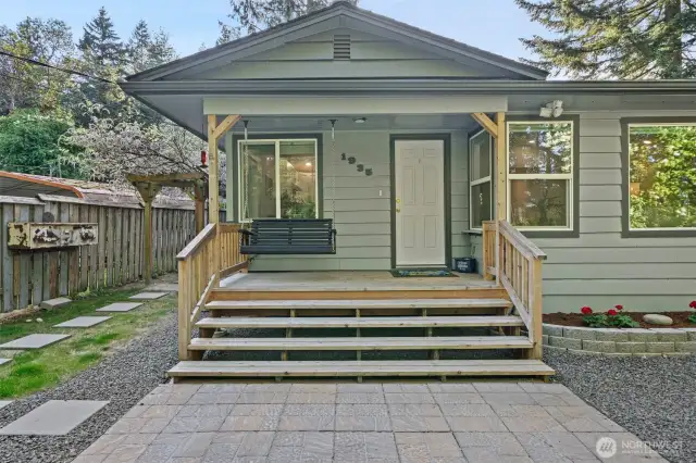 Sit and relax on your private porch