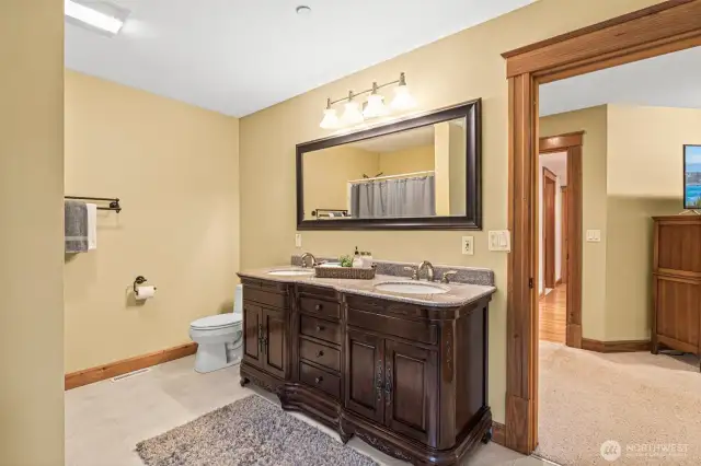 Primary bathroom downstairs.