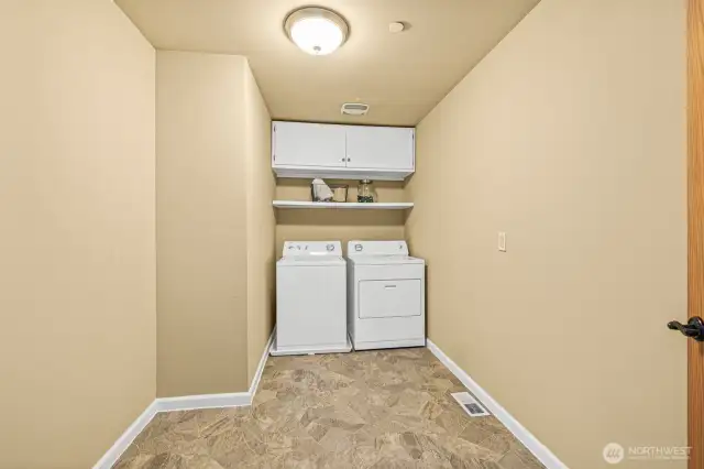 Upstairs laundry.