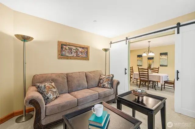 Downstairs living/sitting room.