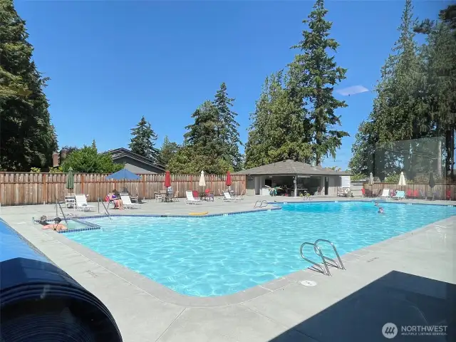 Heated outdoor pool