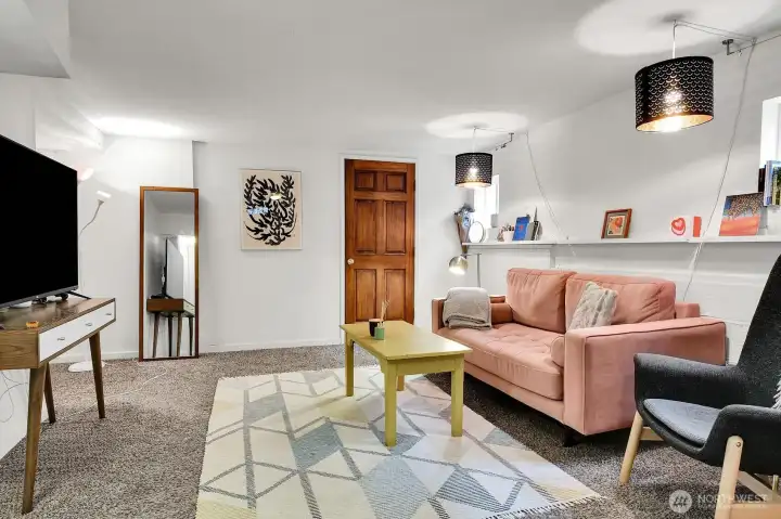 Finished lower-level living room