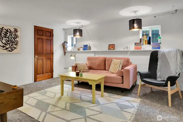 Finished lower-level living room