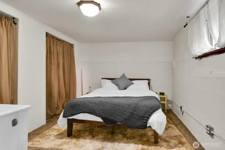 Finished lower-level suite bedroom 1