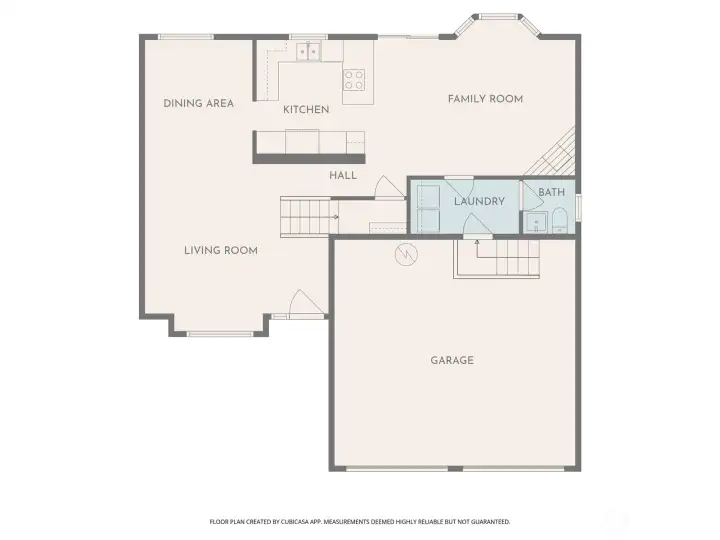 Floor plan of main floor
