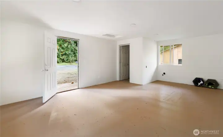 Interior of shop outbuilding