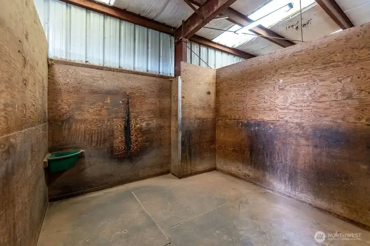 One of ten stalls w/matts