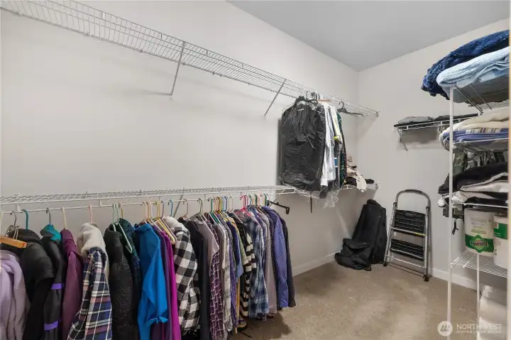 Primary walk in closet
