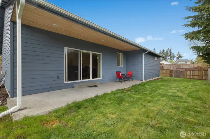 Covered back patio