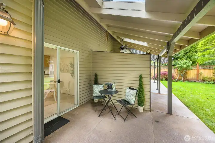 Unit B- Backyard covered patio