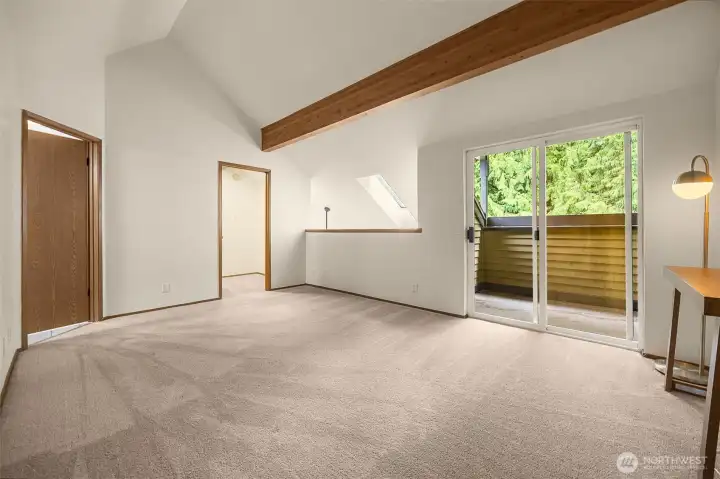 Unit A- Bedroom Loft with walk in closet