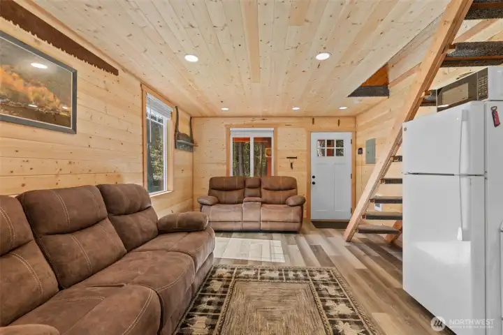 Hooked up to the three bedrooms septic