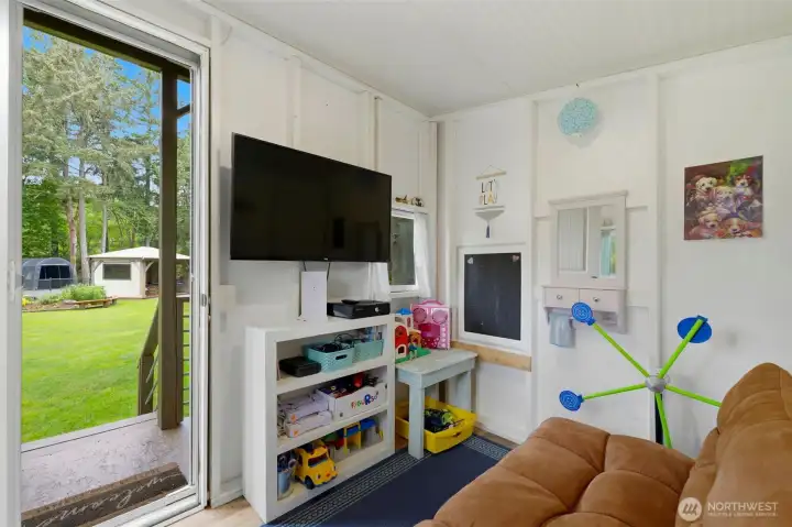 Inside of playhouse