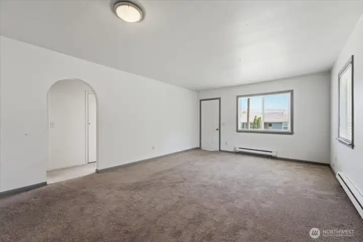 Living room looking towards the front entrance