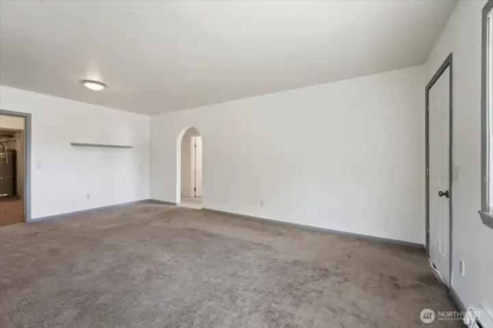 Living room looking towards the bedrooms
