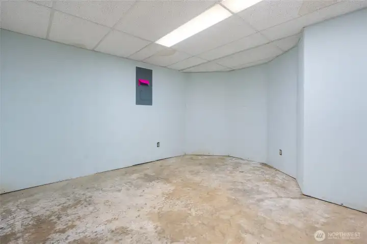 Extra finished room downstairs.