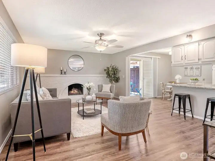 View from the Entry- wonderful open layout!