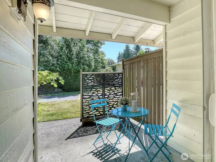 Your Private Patio off the Dining Room