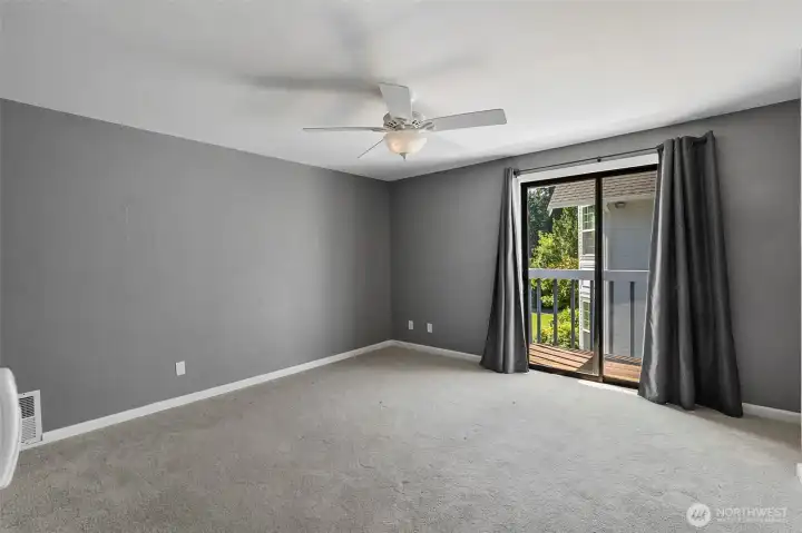 slider out to private balcony