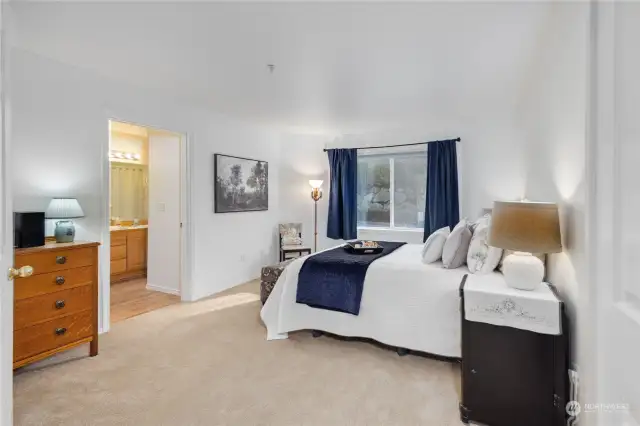 Primary with ensuite bath and walk-in closet