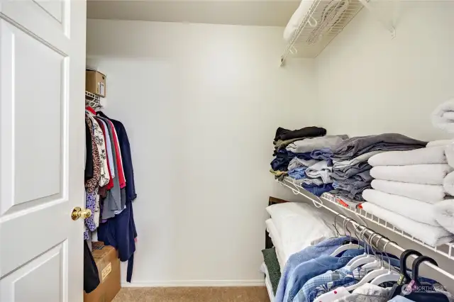 Primary walk-in closet