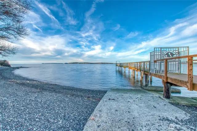 Community dock looking Northwest