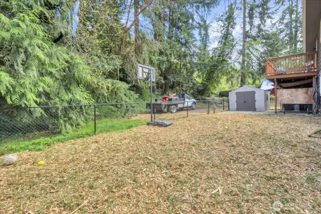 Fenced Back yard