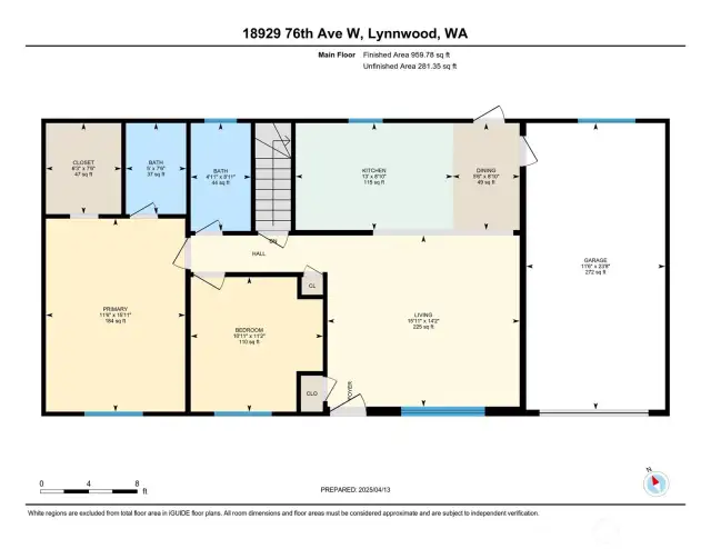 Upstairs floor plan