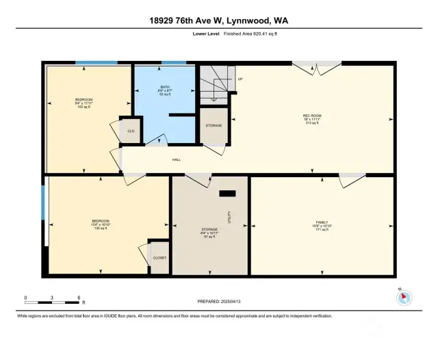 Downstairs floor plan