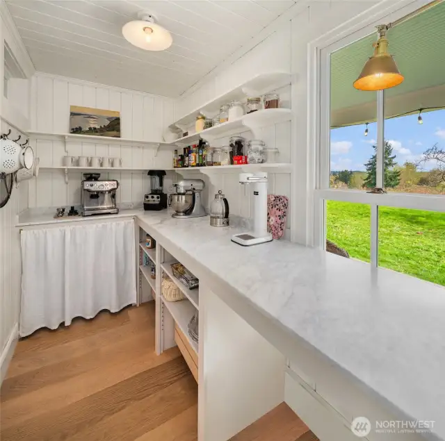 A hidden gem—perfect for keeping countertops clear while hosting gatherings.