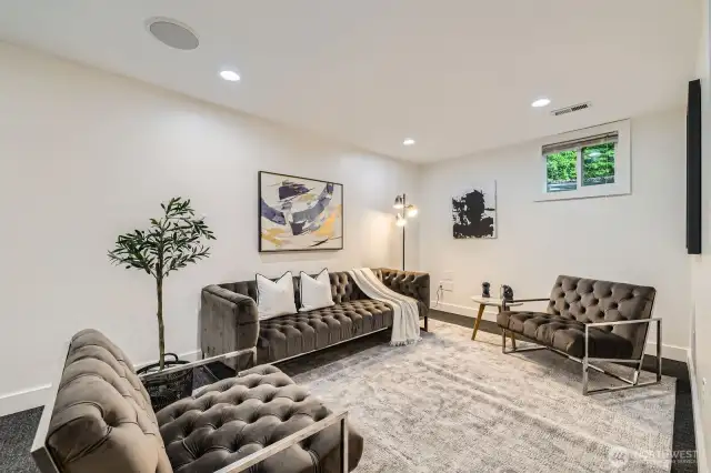 Lower level second family room.