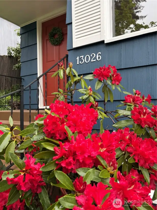 Beauty greets you at your new front door!